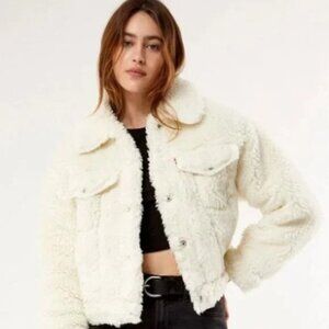 Levi's Cream Teddy Jacket
